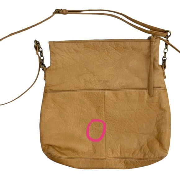 Anthropologie Margot Tan Brown Pebbled Leather Purse Women’s - Picture 10 of 14